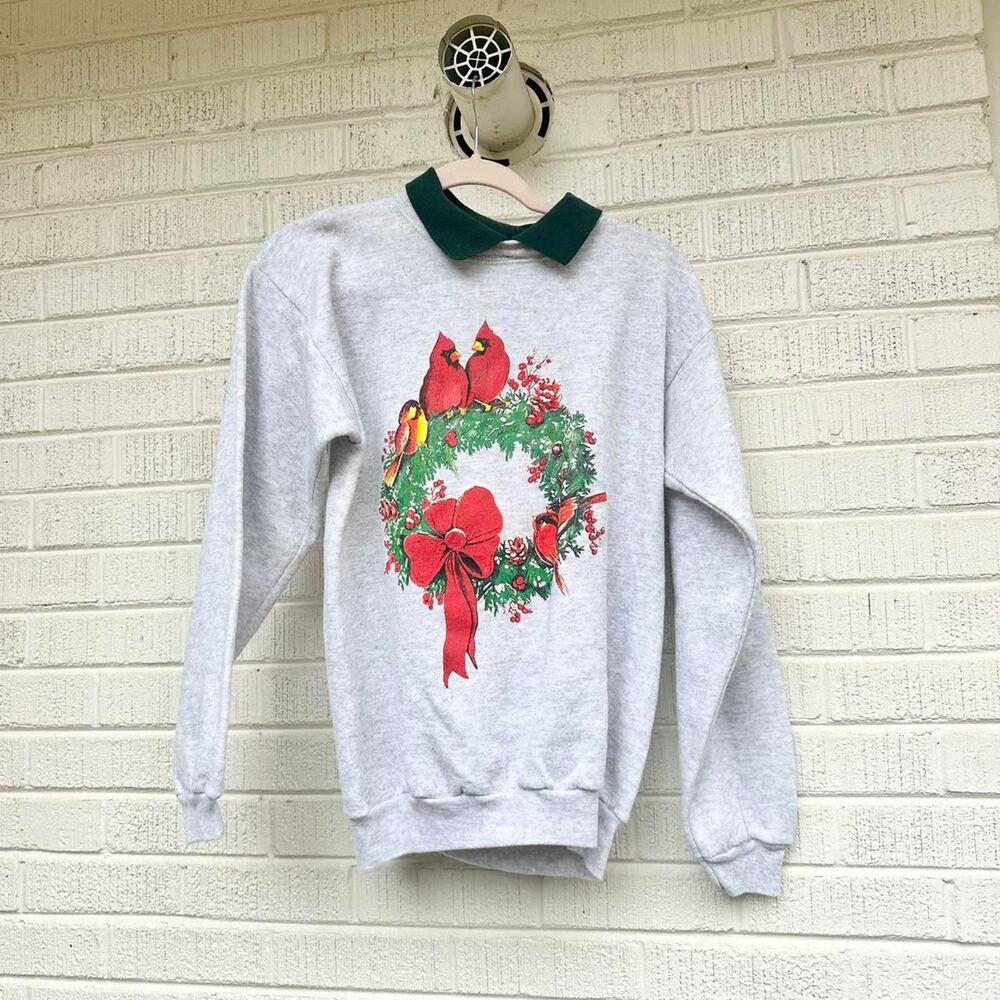 Trau & Loevner TNT Vintage 90's Christmas Cardinal Crewneck Sweatshirt